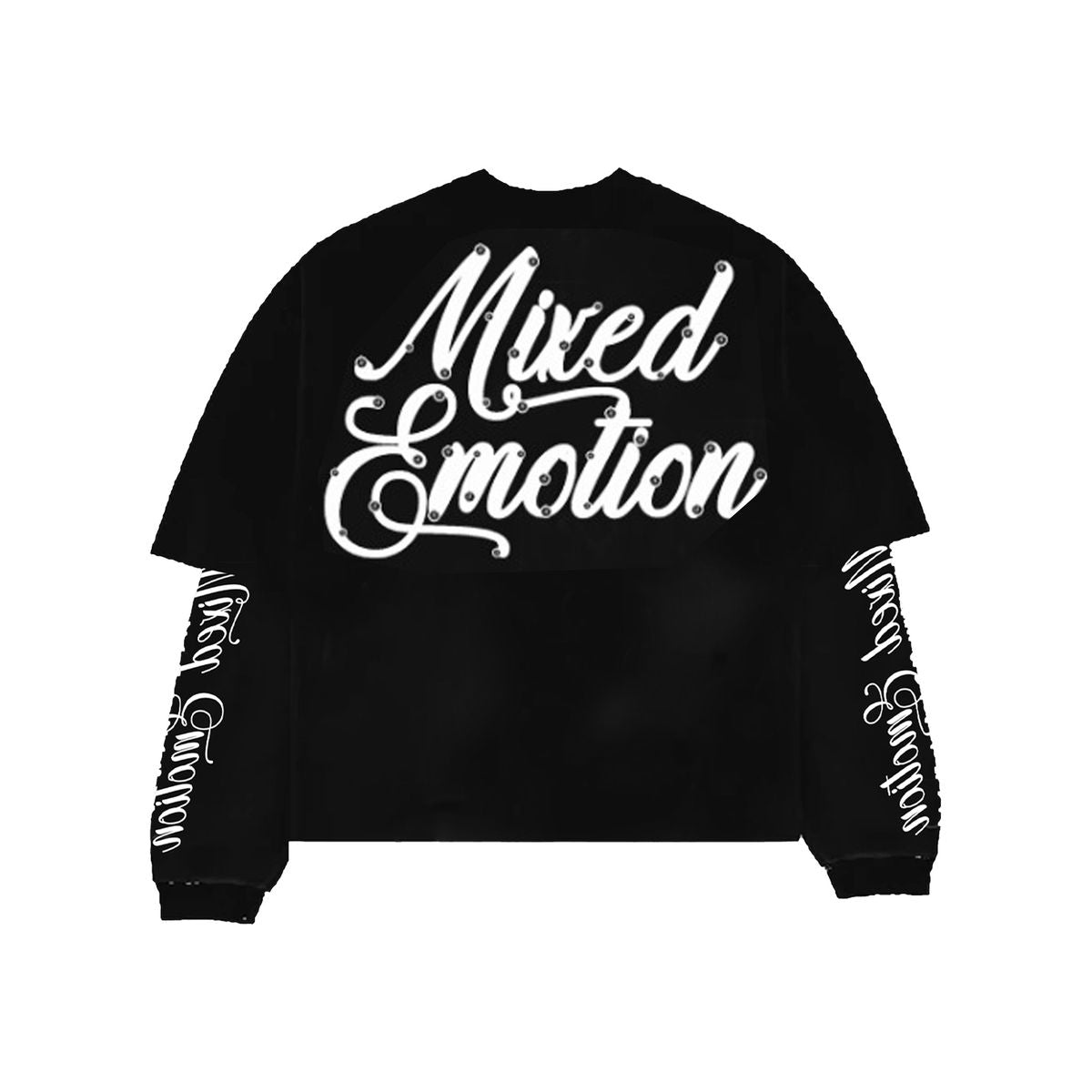 Mixed Emotions Black "Blur" Thermal Long Sleeve