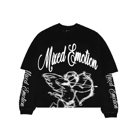 Mixed Emotions Black "Blur" Thermal Long Sleeve