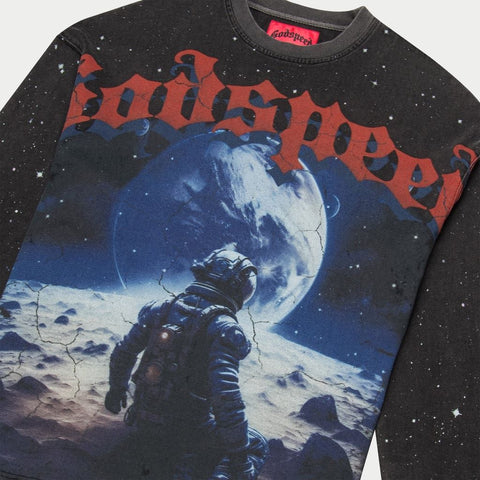 Godspeed No Looking Back Long Sleeve Black Wash