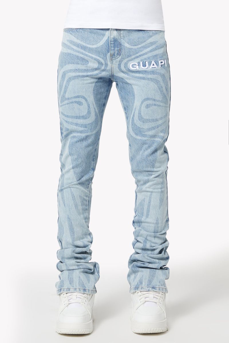 GUAPI Aqua Blue Laser Denim