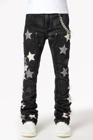 GUAPI Obsidian Black Vintage Stars Denim