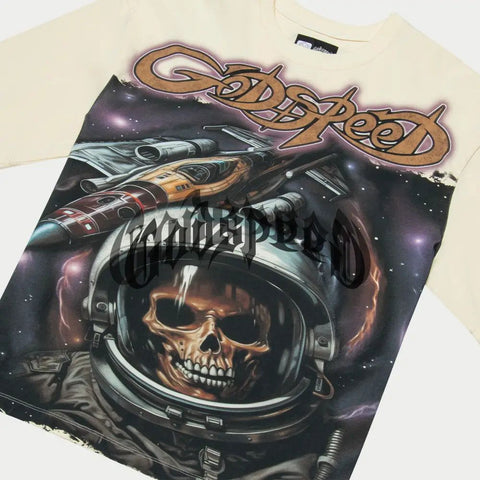 Godspeed Space Traveler T-Shirt Bone