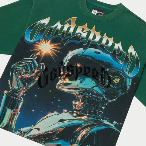 Godspeed Sputnik Moment T-Shirt Hunter Green