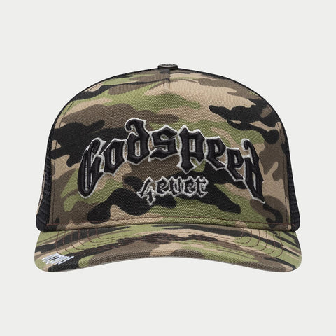 GODSPEED GS FOREVER TRUCKER HAT CAMO