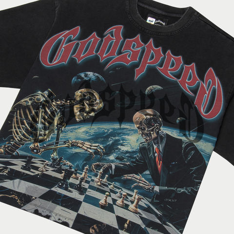 Godspeed Checkmate Black Wash Tee