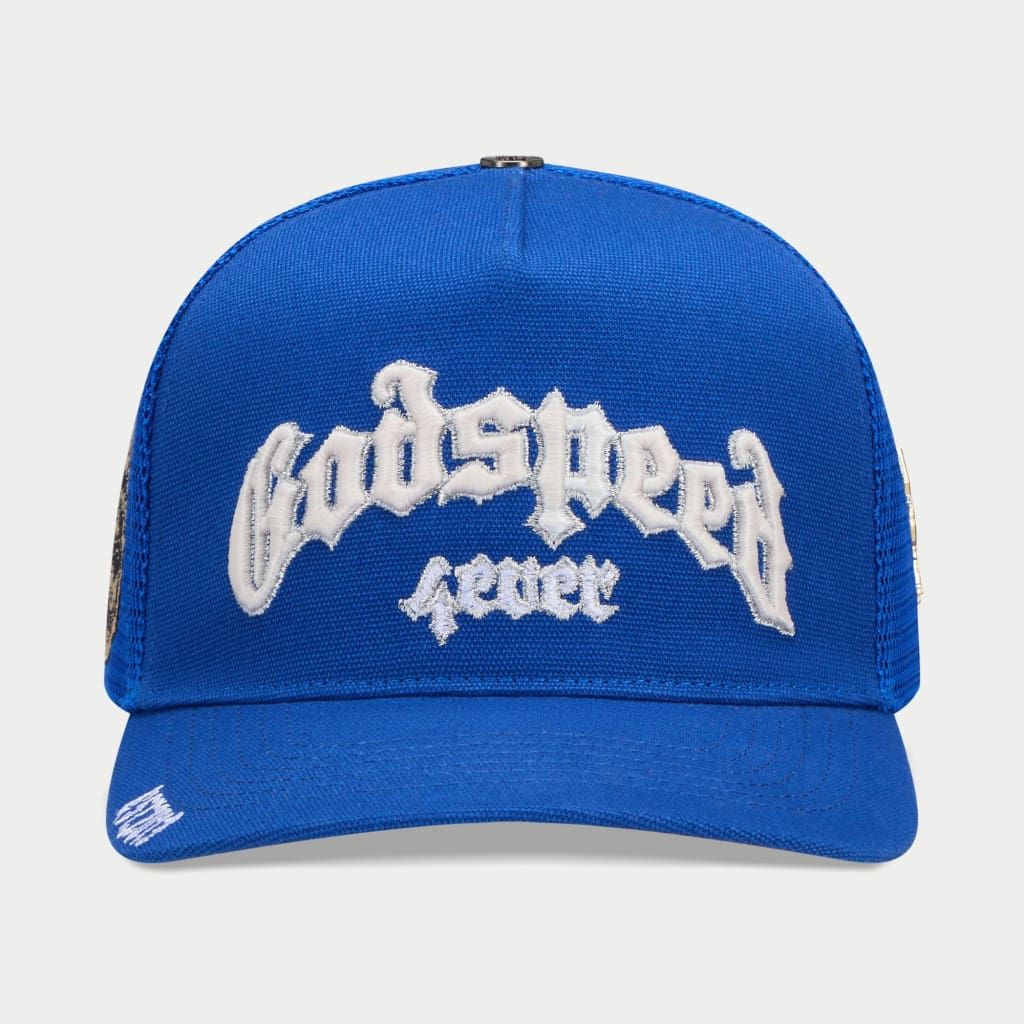 GODSPEED GS FOREVER TRUCKER HAT BLUE
