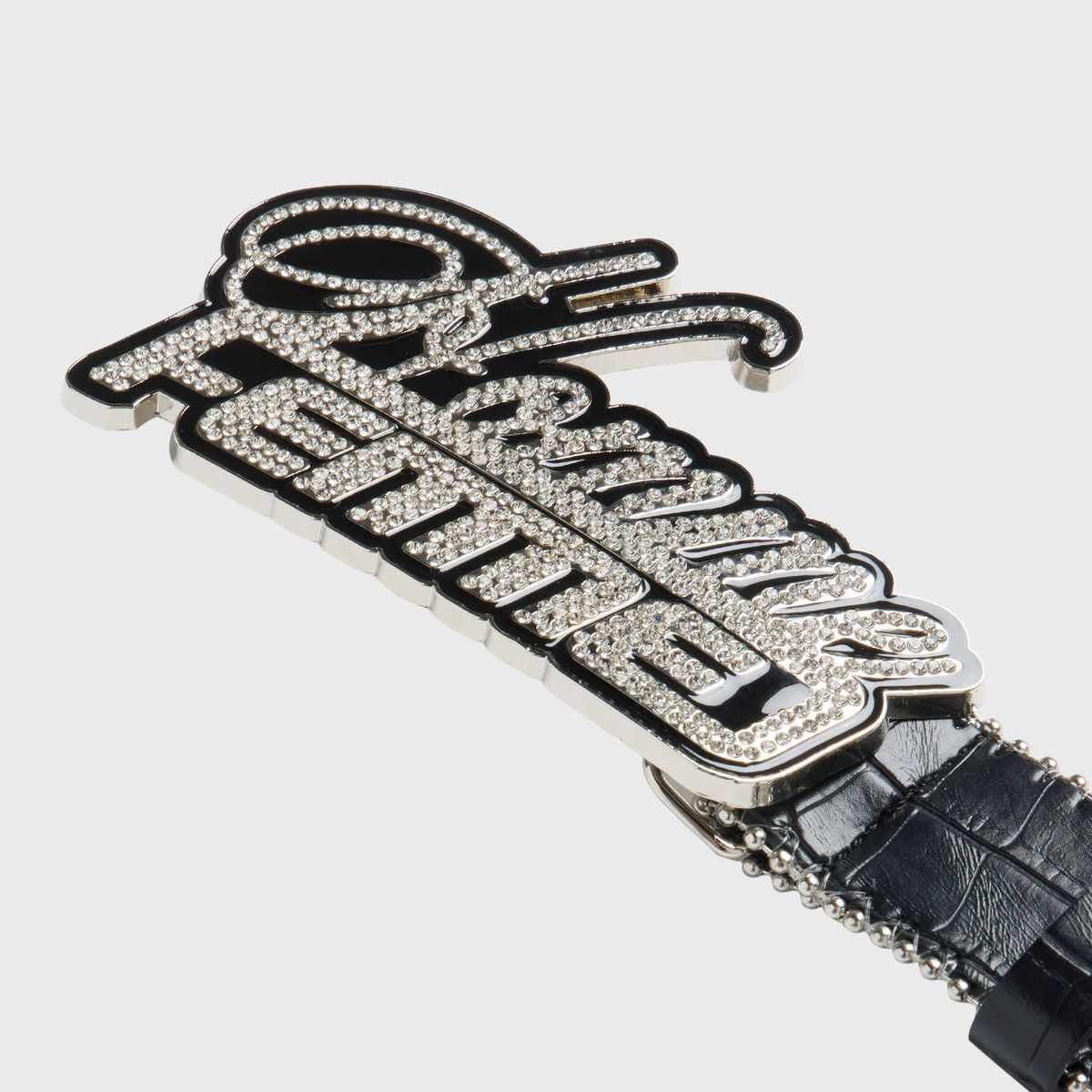 Homme Femme Signature Encrusted Belt Gator
