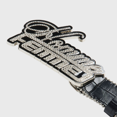 Homme Femme Signature Encrusted Belt Gator