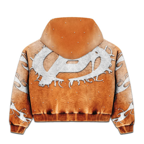 Prestige Orange Flames Hoodie