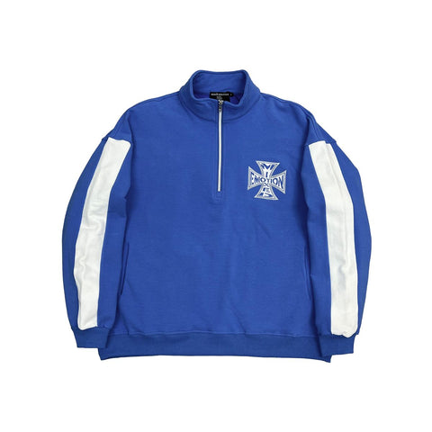 Mixed Emotion Blue Quarter Hoodie