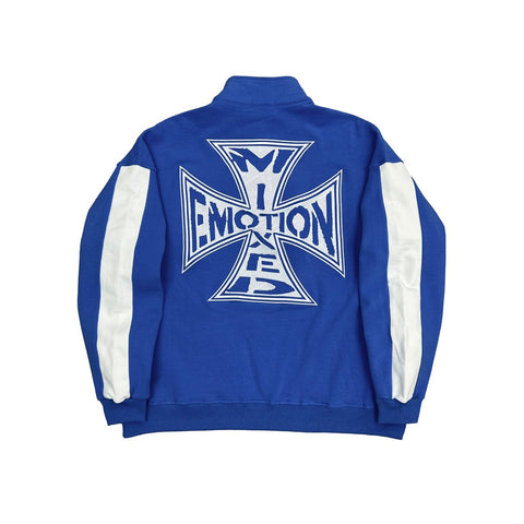 Mixed Emotion Blue Quarter Hoodie