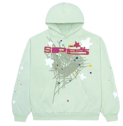 Sp5der SP5 Mint Hoodie