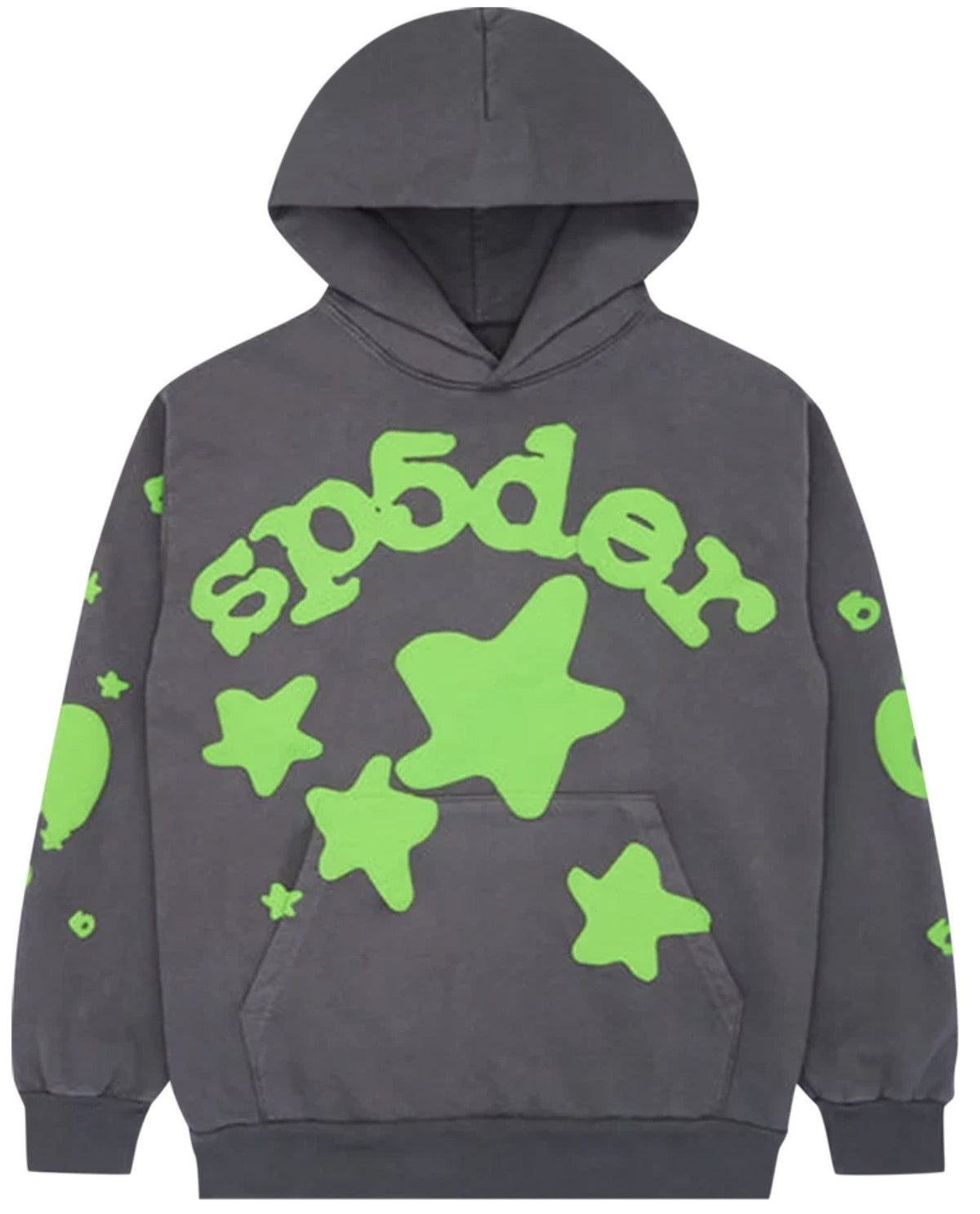 SP5DER BELUGA HOODIE SLATE GREY/GREEN