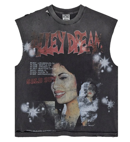 Vale Forever La Flor Black Muscle Tee