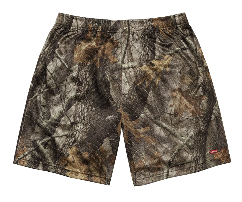 Supreme Small Box Baggy Mesh Short Camo