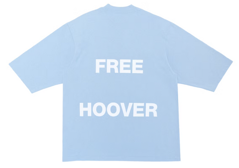 Kanye West & Drake Free Hoover Long T-shirt Light Blue