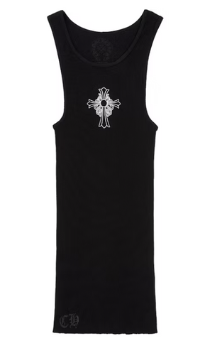 Chrome Hearts Hairy Cross Rib Tank Black