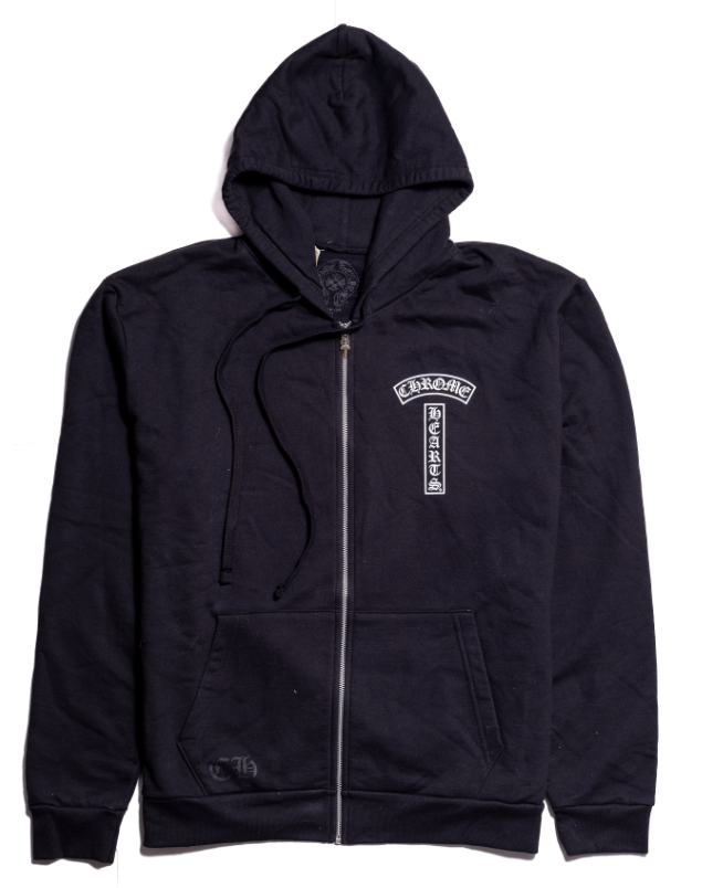 Chrome Hearts Thermal Lined Zip Up Hollywood Black