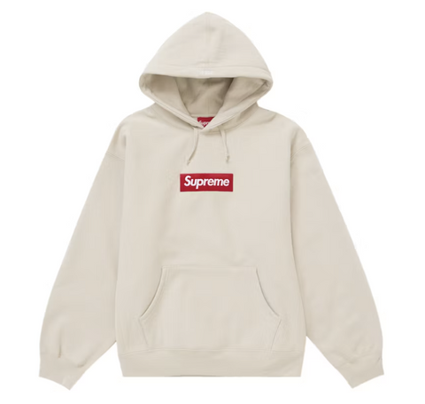 Supreme Box Logo Hooded Sweatshirt (FW24) Stone