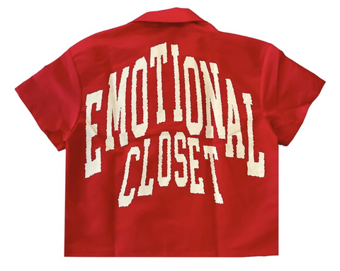 Mixed Emotions Red “Backyard” Nylon Shirt