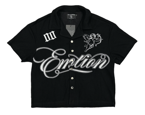 Mixed Emotions Black Signature Button Up