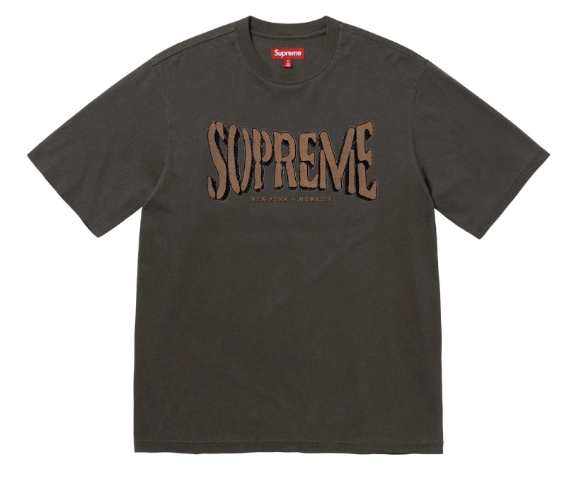 Supreme Flocked Washed S/S