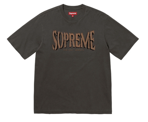 Supreme Flocked Washed S/S