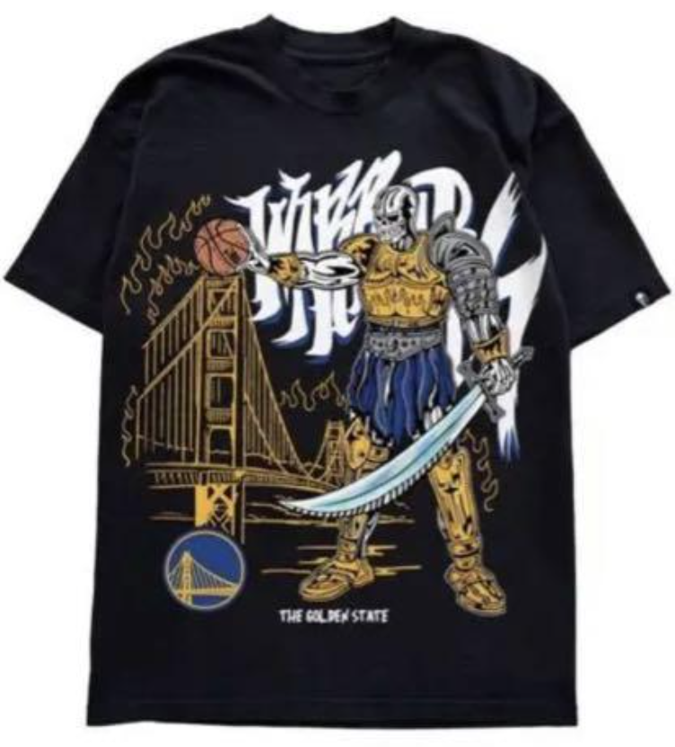 Warren Lotas x Golden State Warriors Black Tee