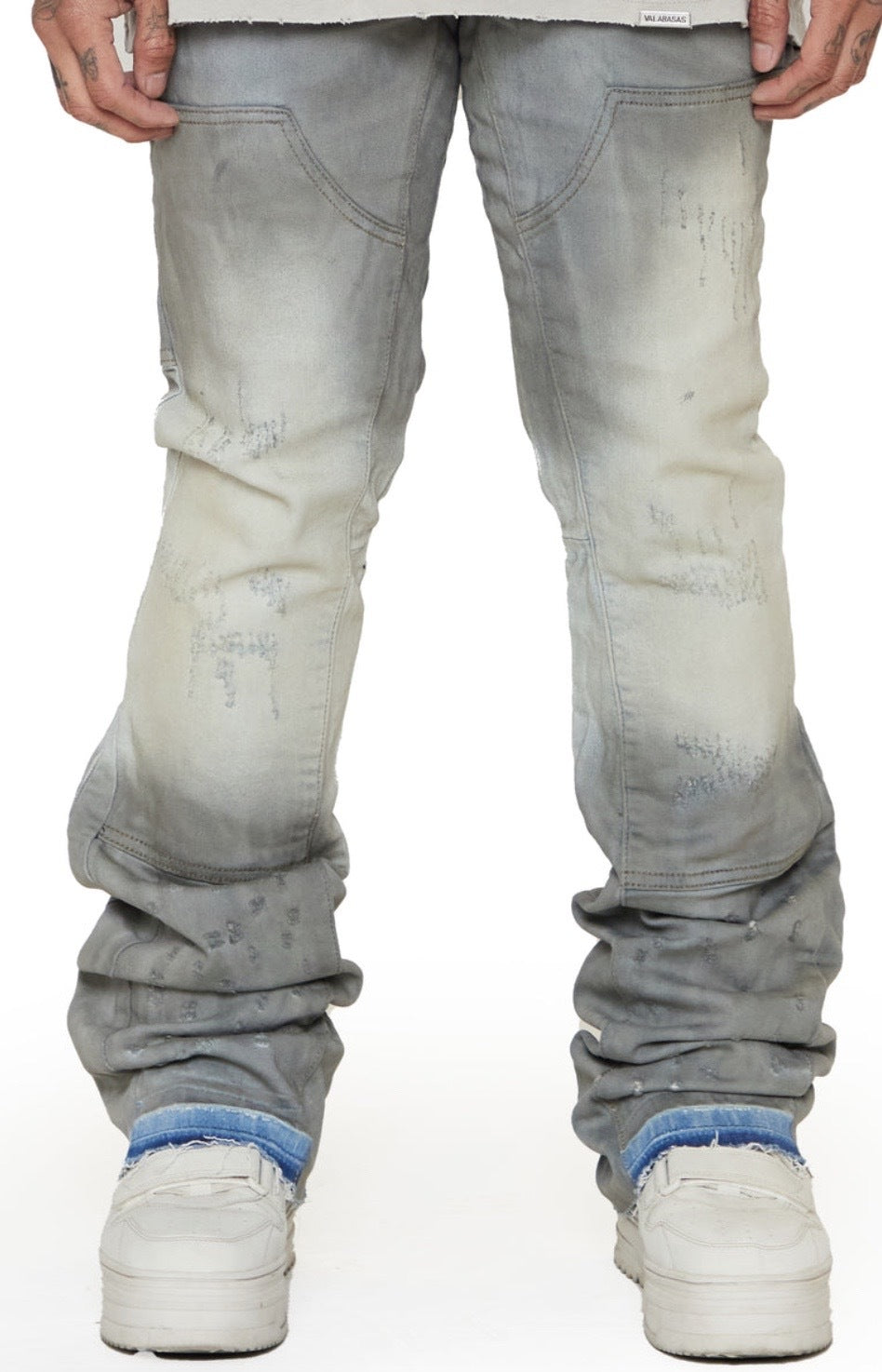 Valabasas "SCARS" DIRTY BLUE STACKED FLARE JEAN