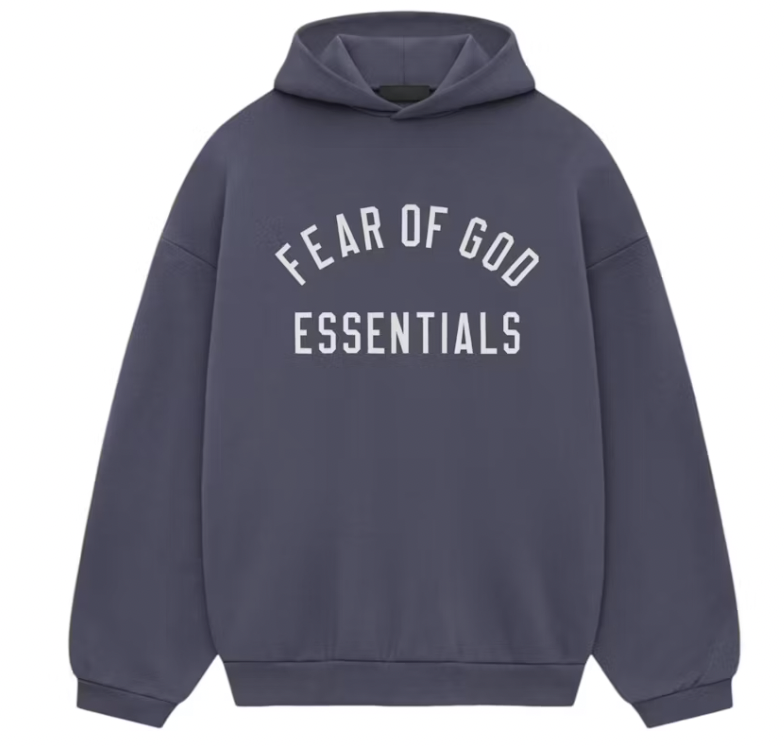 Fear of God Essentials Fleece Hoodie Marine