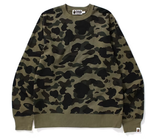 BAPE 1st Camo Crewneck Green