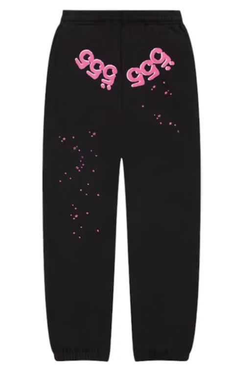 Sp5der Angel Number Sweatpant Black