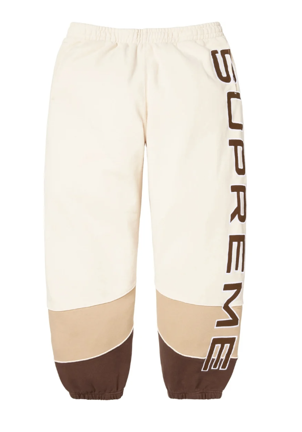 Supreme Paneled Sweatpants Brown