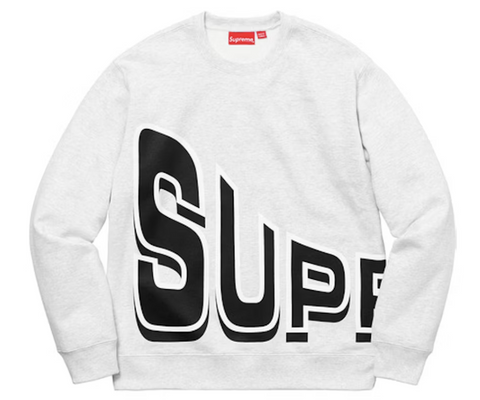 Supreme Side Arc Crewneck Ash Grey Pre-Owned