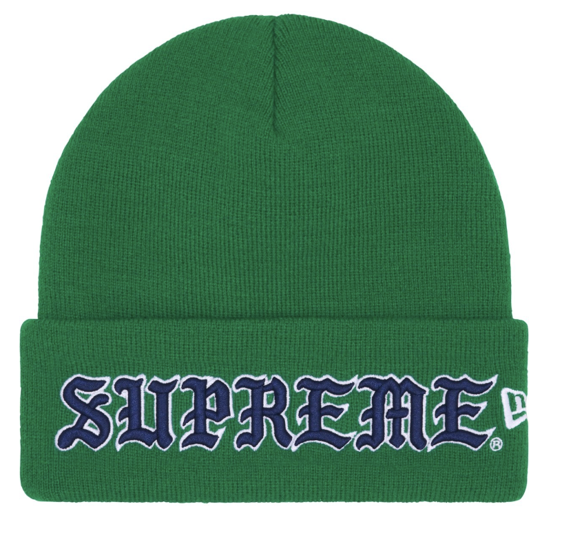 New Era® Old English Beanie Green