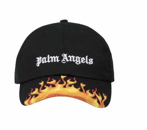 Palm Angels Fire Embroidery Cap Pre-Owned