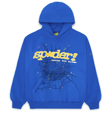 Sp5der TC Hoodie Blue