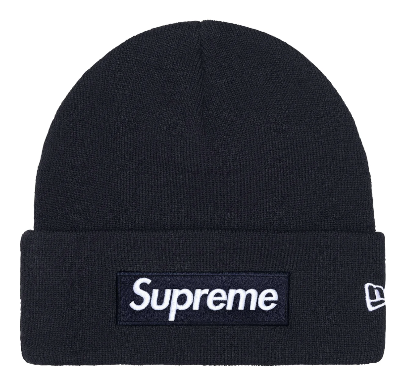 Supreme New Era® Box Logo Beanie Navy