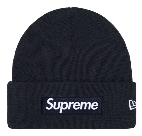 Supreme New Era® Box Logo Beanie Navy