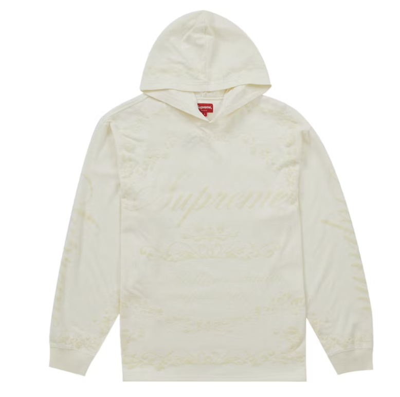 Supreme Celebre Hooded L/S Top White