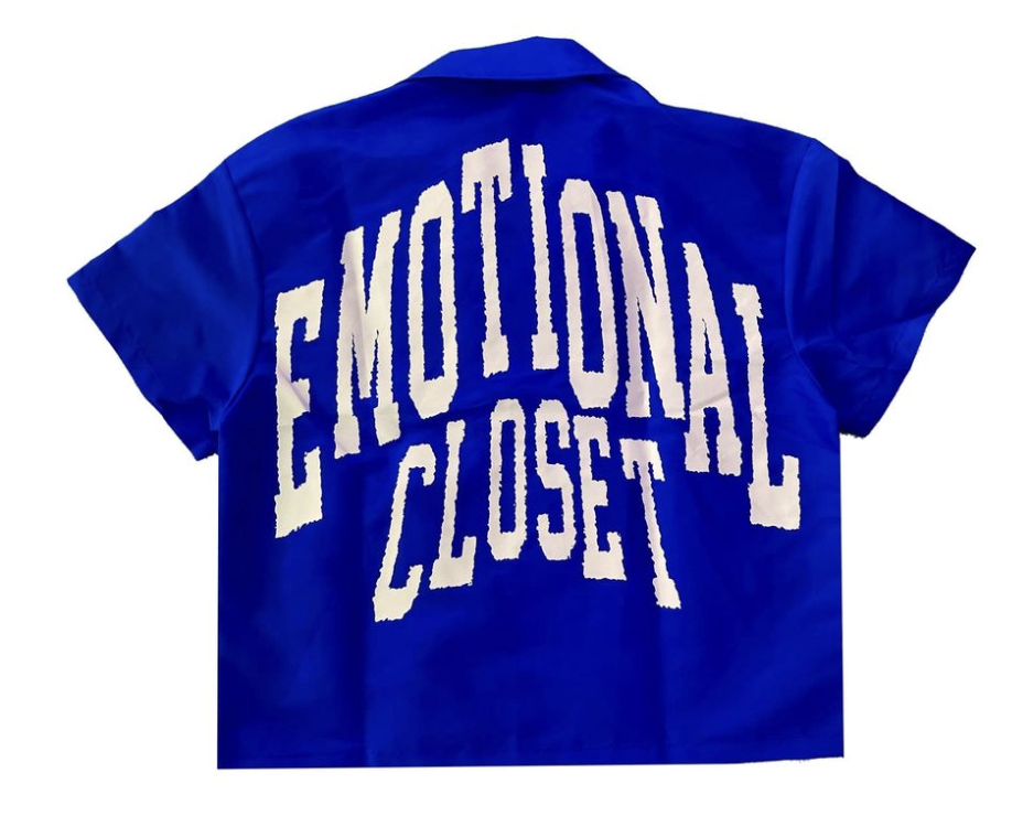 Mixed Emotions Blue "Backyard" Nylon Shirt