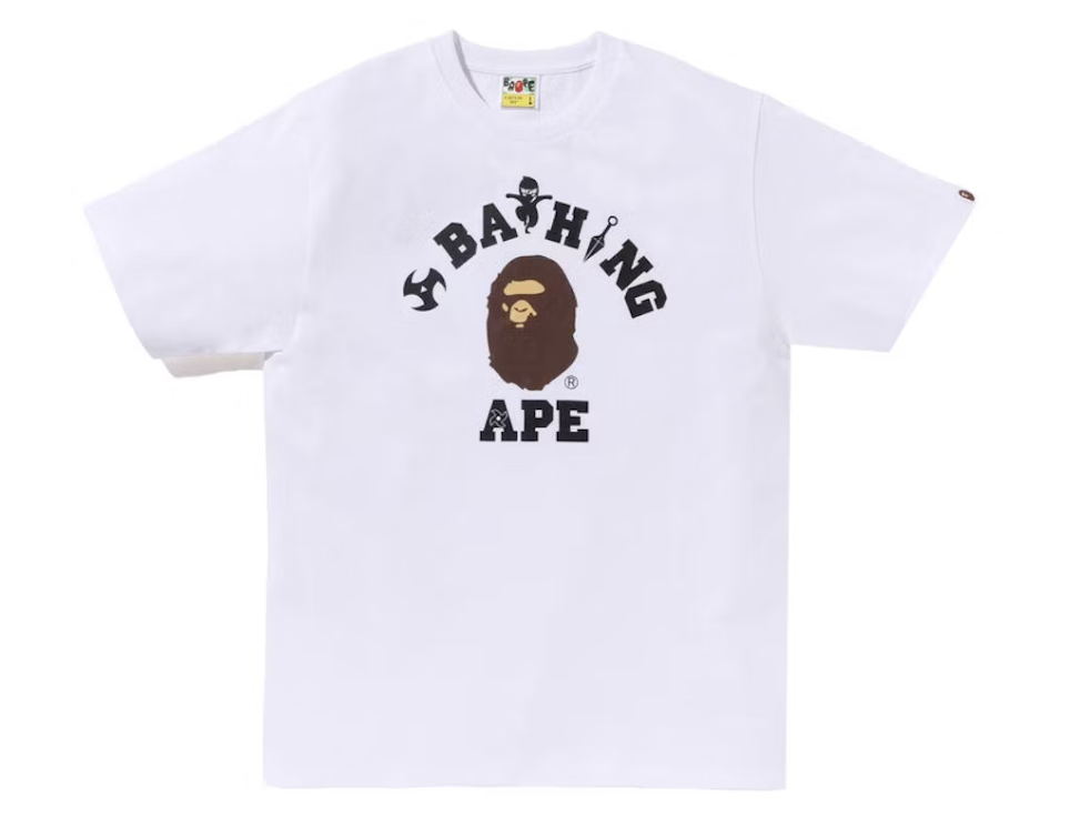 BAPE Ninja College White Tee