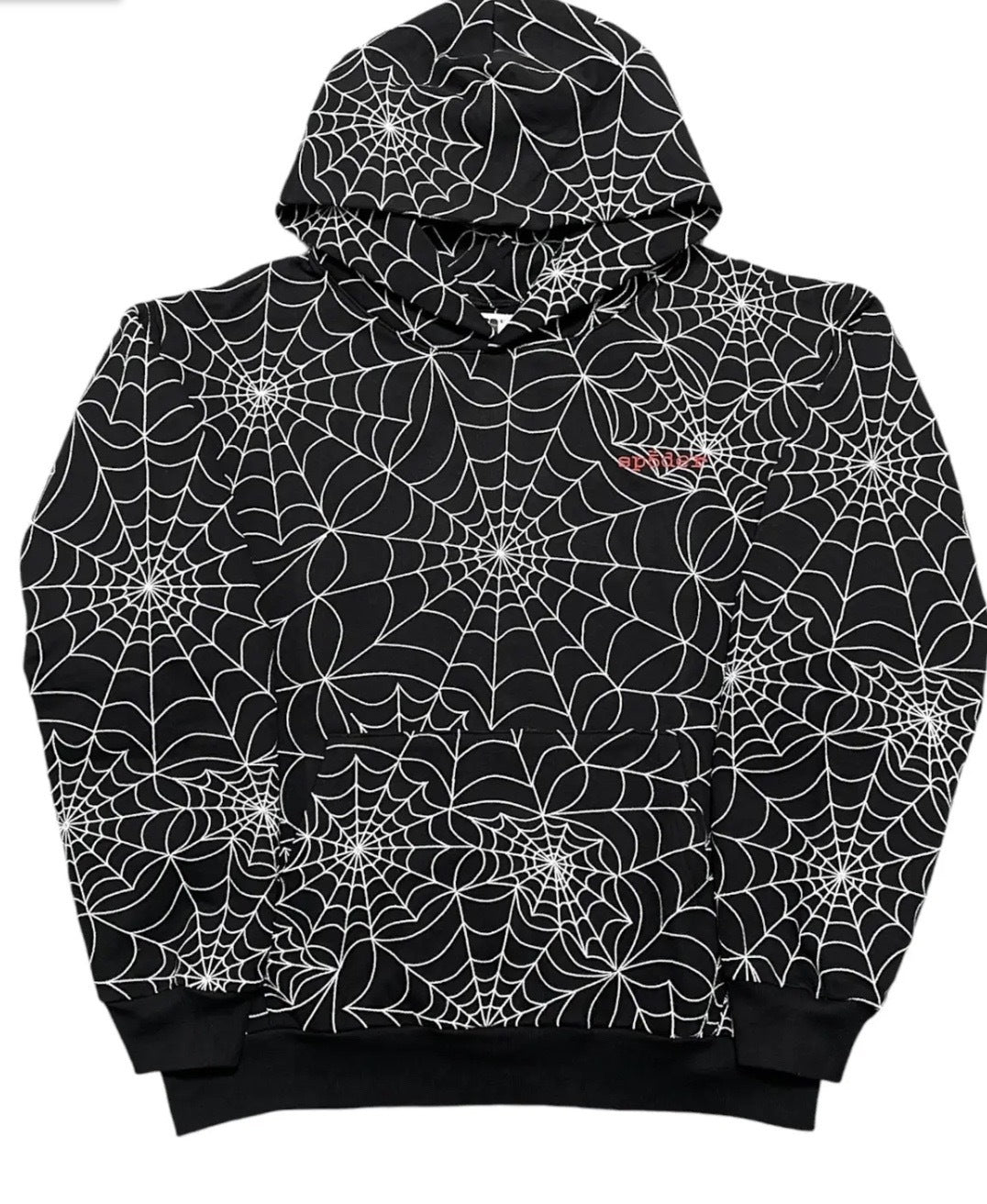 Sp5der Embroidered Web AOP Black