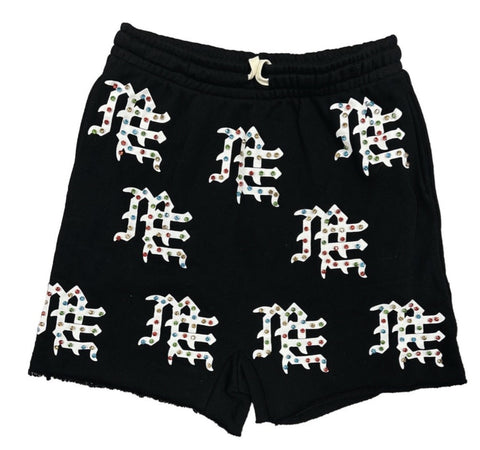 Mixed Emotion Black 'ME' Logo Shorts