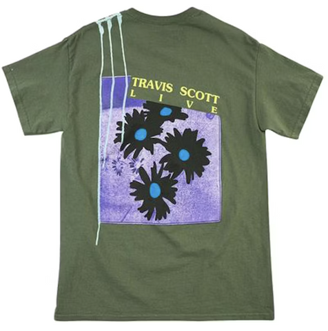 Travis Scott Astroworld Europe Exclusive T-Shirt Washed Green
