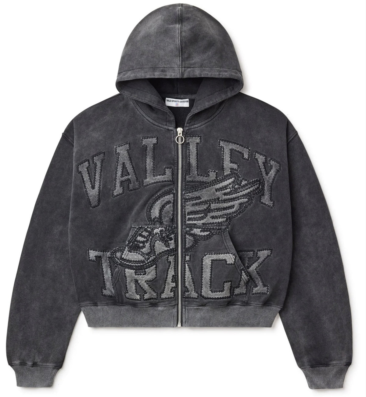 VALE FOREVER BLACK CAT ZIP UP HOODIE