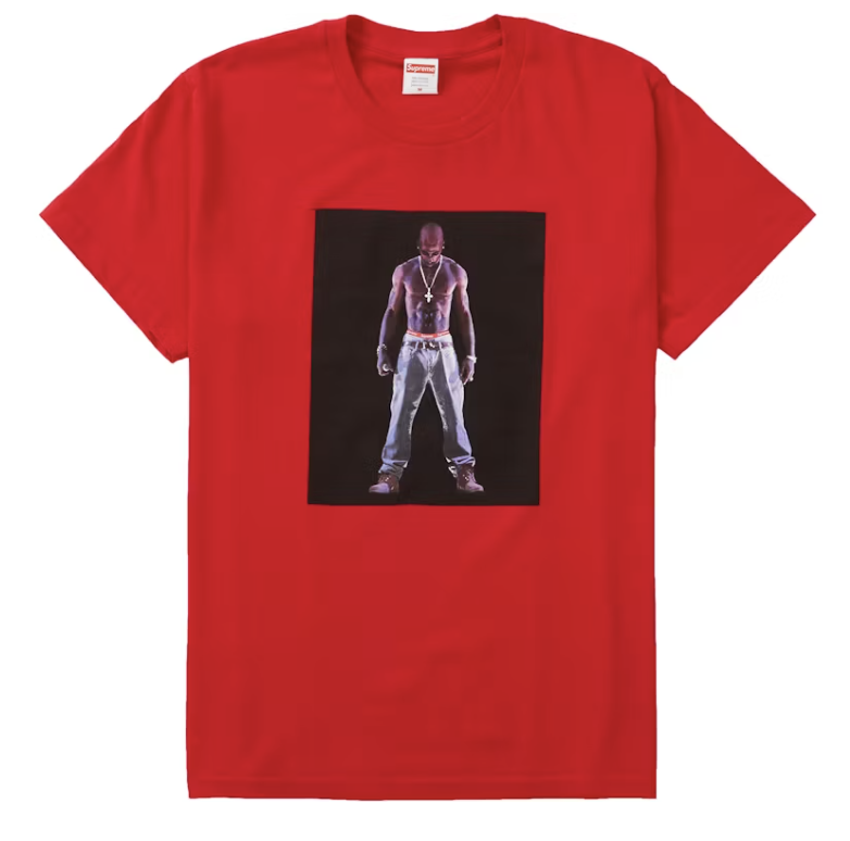 Supreme Tupac Hologram Tee Red