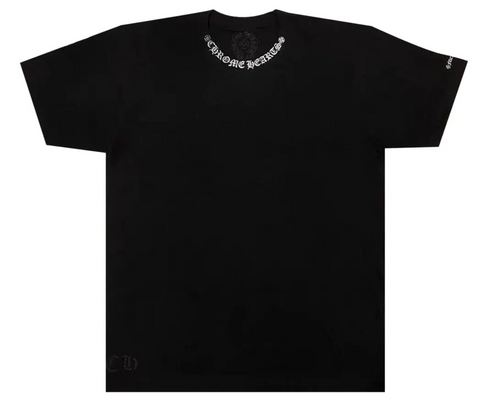 Chrome Hearts Neck Logo Black Tee