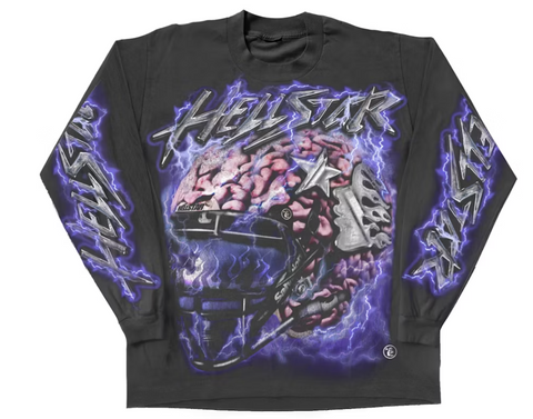 Hellstar Powered By The Star L/S Tee Black Pre-Owned