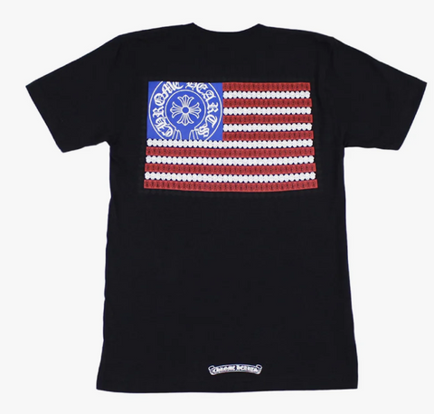 Chrome Hearts American Flag Dagger T-shirt Black